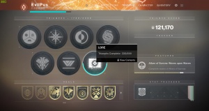 destiny menu